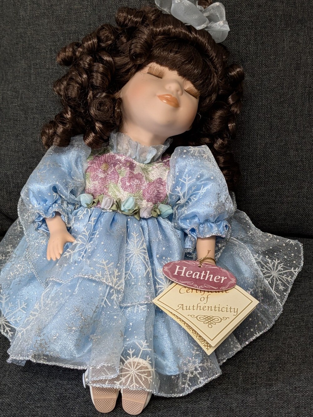 Vintage Heather Collector Choice Porcelain Collectible Handcrafted Musical Doll